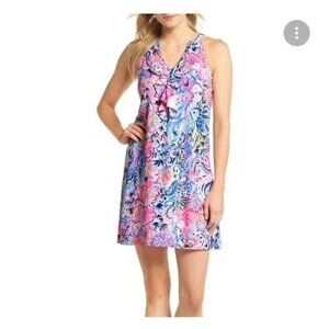 Lilly Pulitzer So Sofishticated Flounce Neckline Shay Mini Sleeveless Dress XXS‎